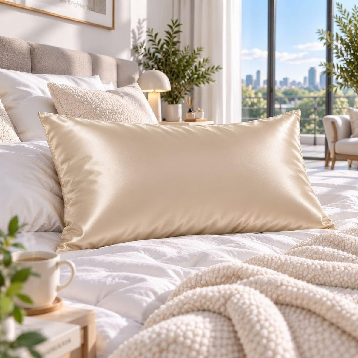 Elegant 30 Momme Silk Pillowcase Set with Hidden Zipper-Pillowcases-Glompi-Glompi