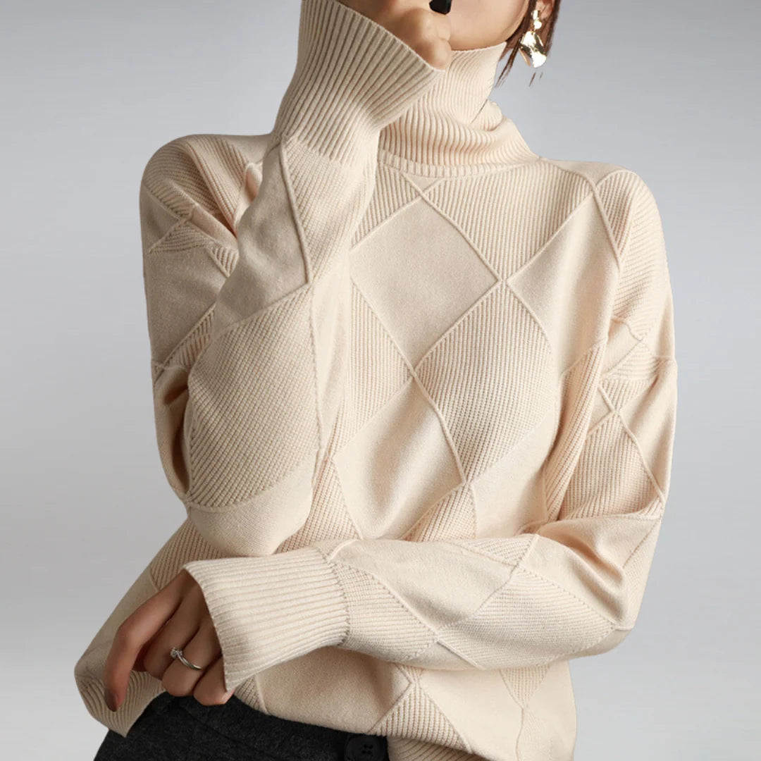 Elegant Cashmere Turtleneck Sweater for Women 7