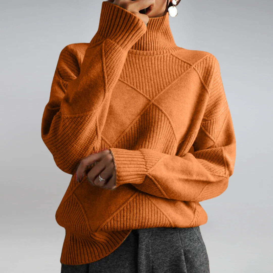 Elegant Cashmere Turtleneck Sweater for Women 9