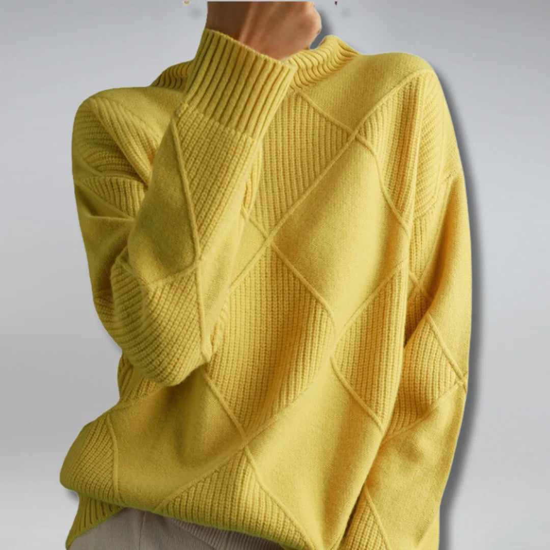 Elegant Cashmere Turtleneck Sweater for Women 0