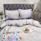 Elegant Floral Bedding Set - Luxurious Egyptian Cotton Duvet Covers