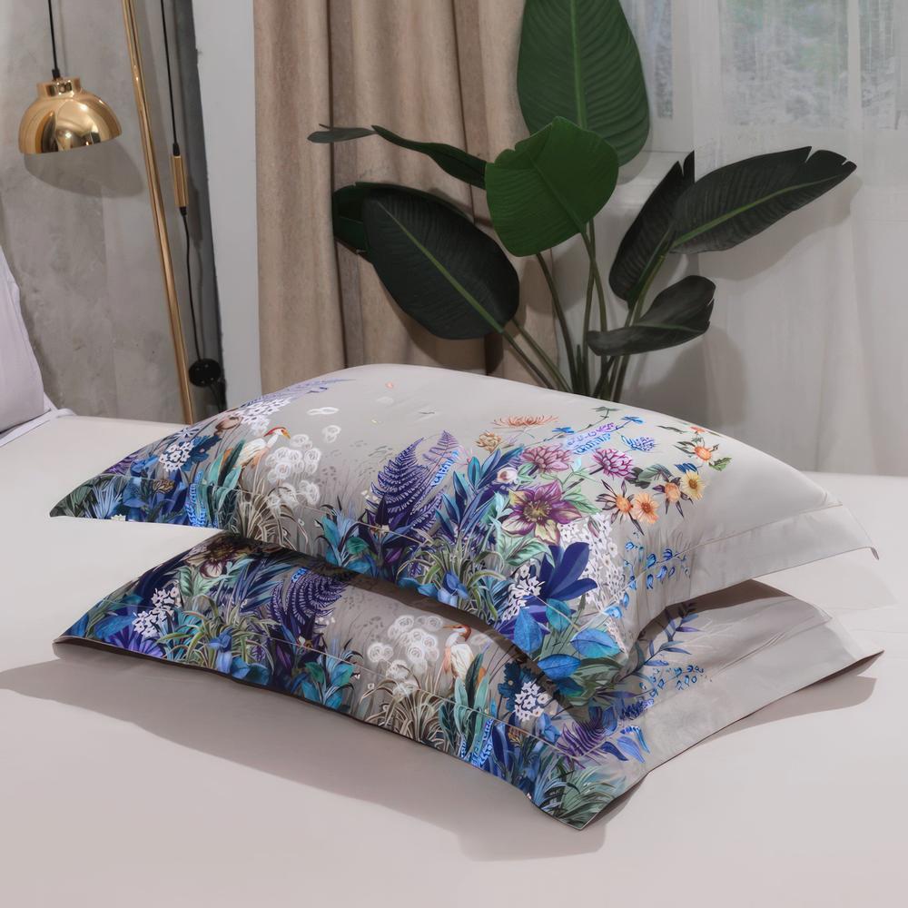Elegant Floral Bedding Set - Luxurious Egyptian Cotton Duvet Covers