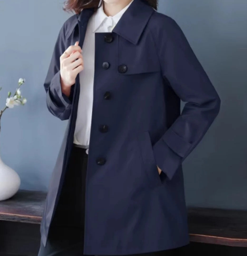 Floral Lined Women's Jacket with Pockets and Button Front 2