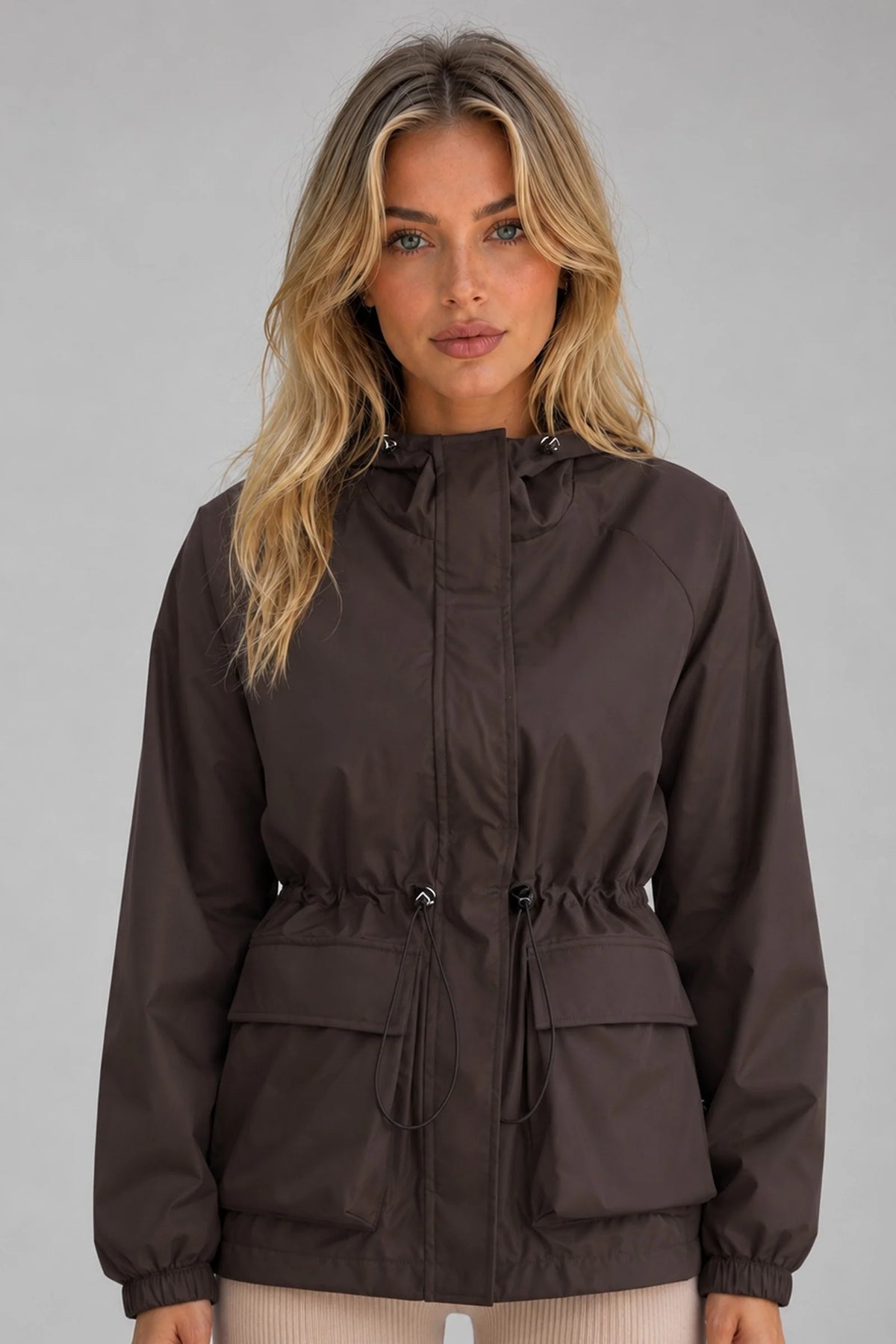 Hooded Lightweight Rain Jacket for Women 0
