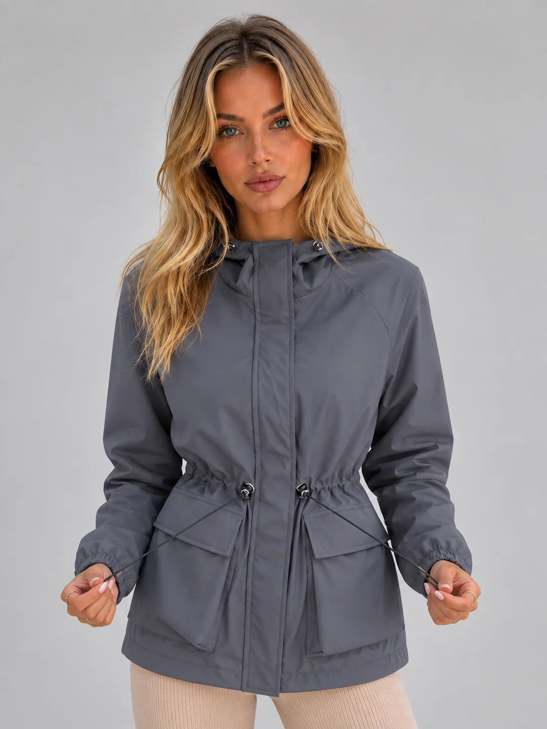 Hooded Lightweight Rain Jacket for Women 3