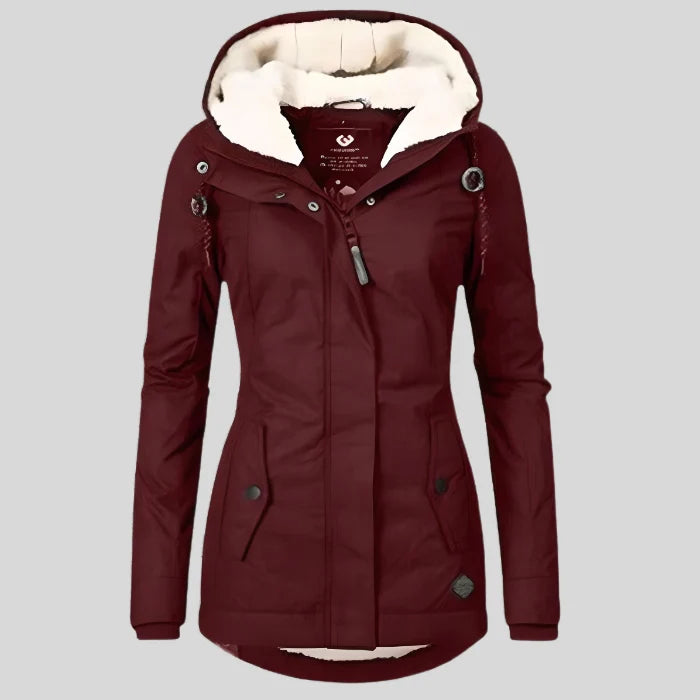 Hooded Winter Jacket with Sherpa Lining for Cold Weather 5