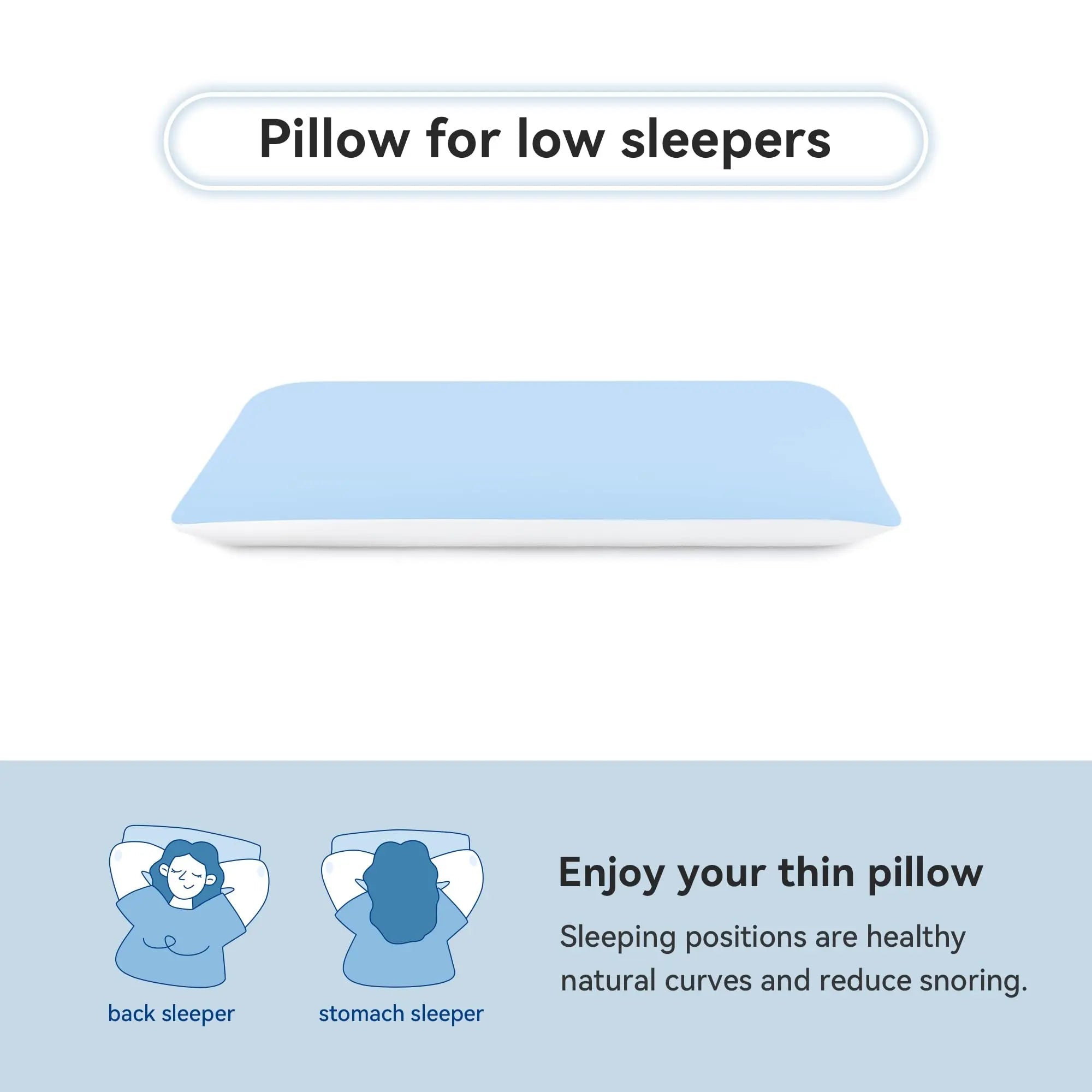 Hyper Slim Memory Foam Pillow