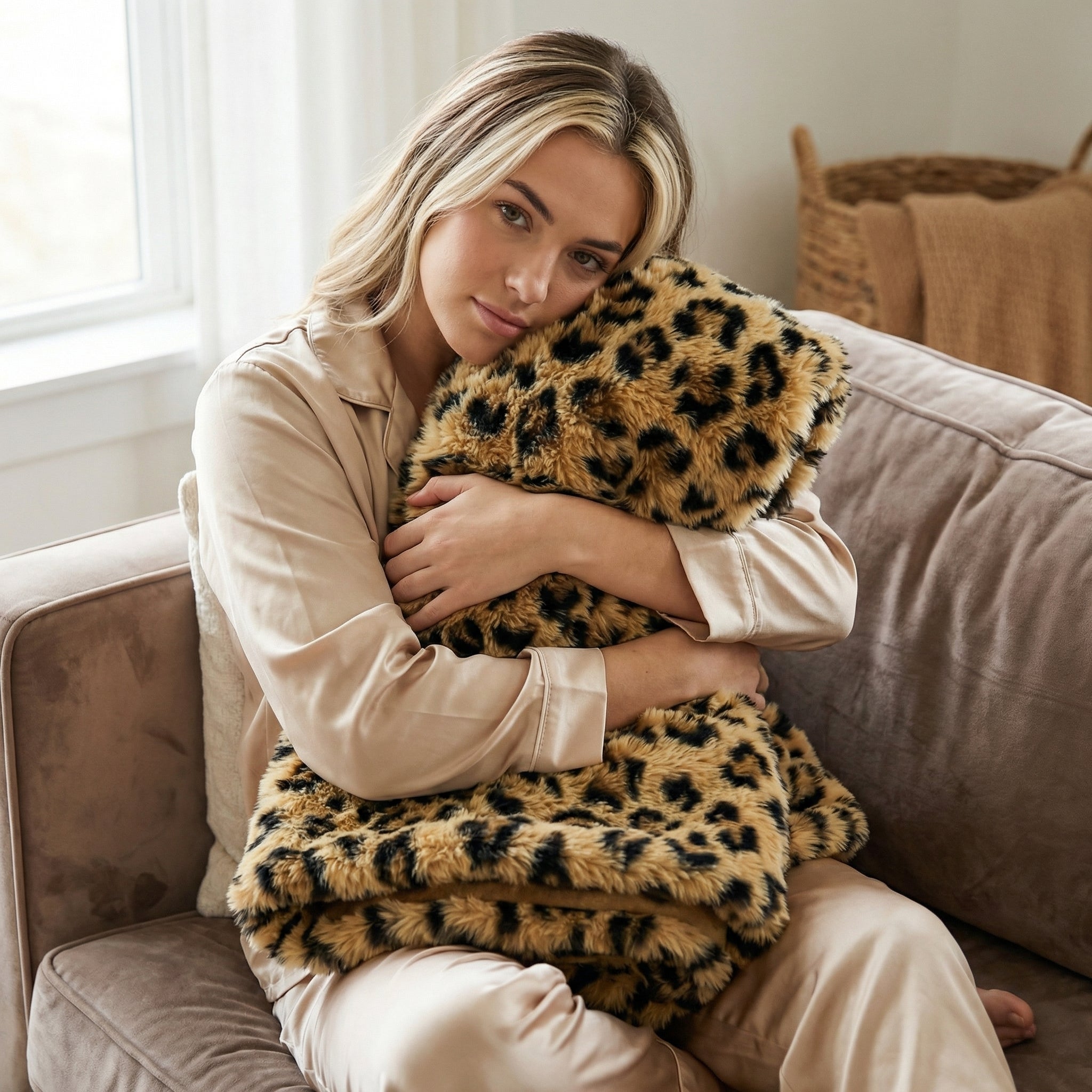 Leopard Print Throw Blanket
