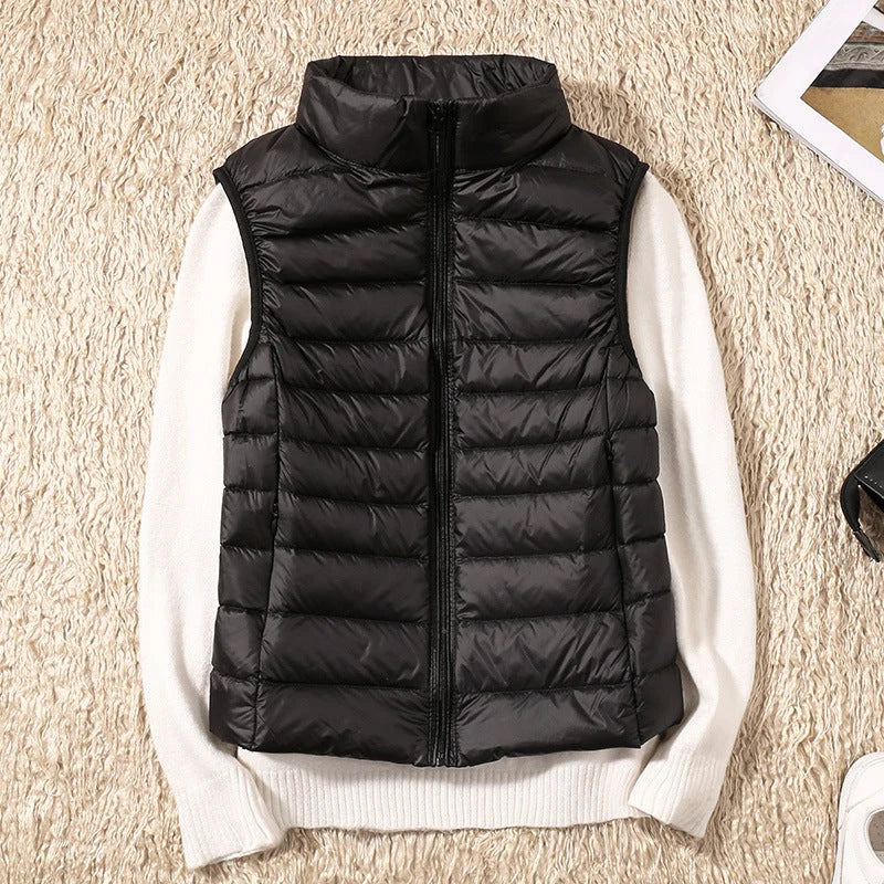 Lightweight Padded Gilet with Stand Collar 2