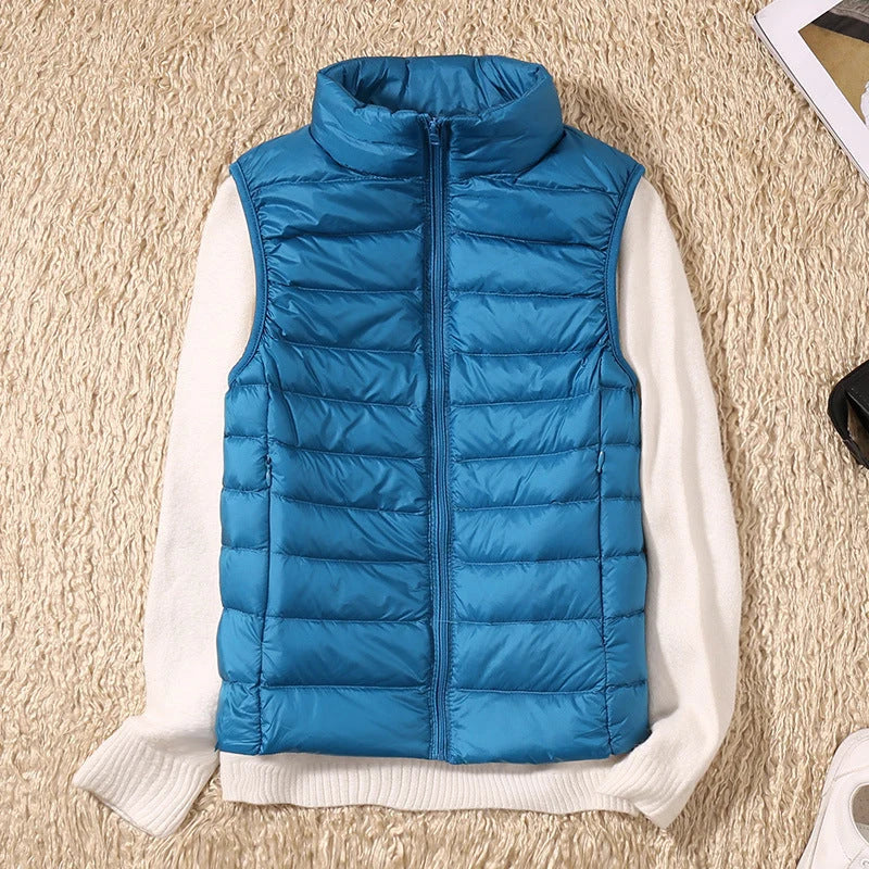 Lightweight Padded Gilet with Stand Collar 9