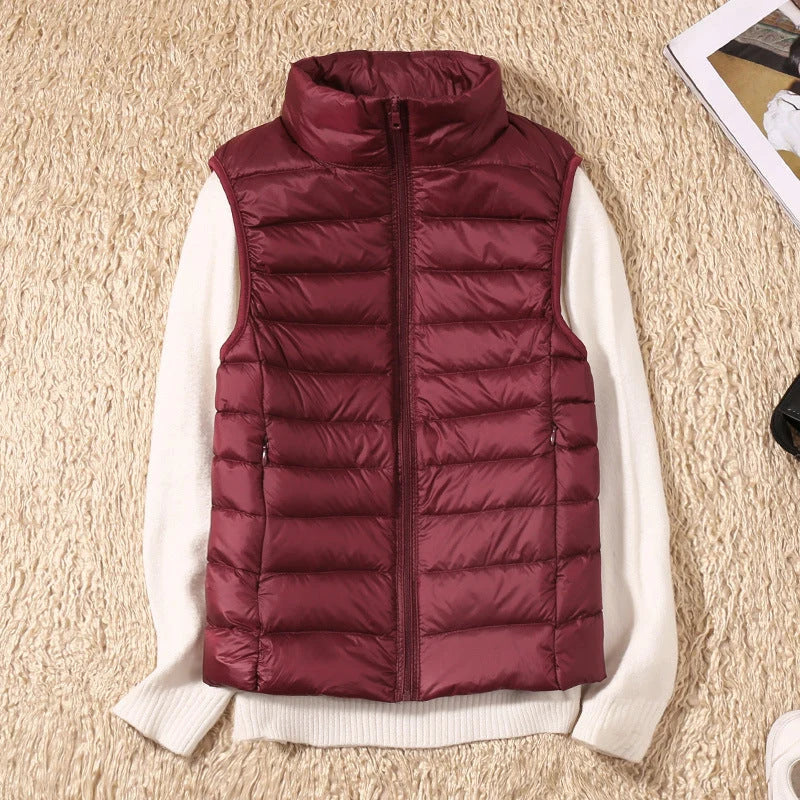 Lightweight Padded Gilet with Stand Collar 6
