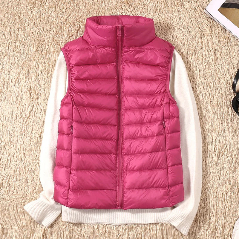 Lightweight Padded Gilet with Stand Collar 12