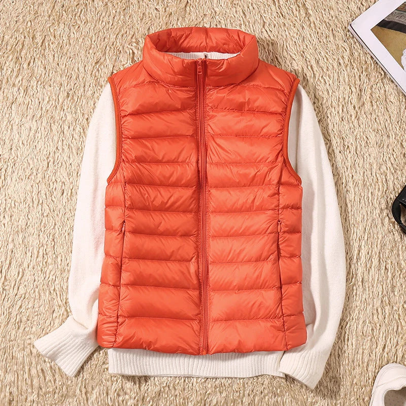 Lightweight Padded Gilet with Stand Collar 10