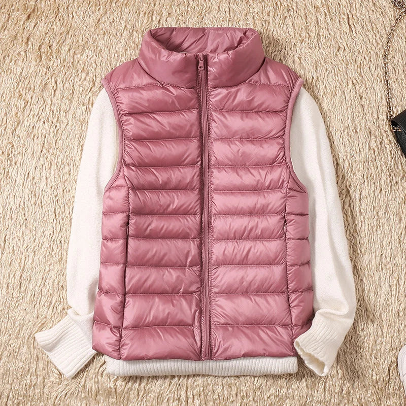 Lightweight Padded Gilet with Stand Collar 3