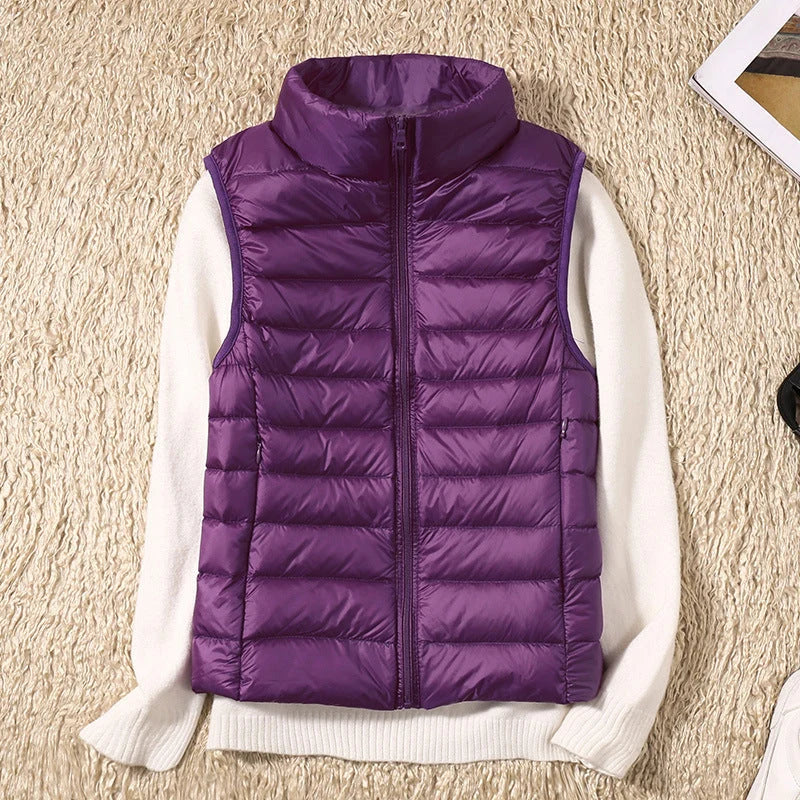 Lightweight Padded Gilet with Stand Collar 8
