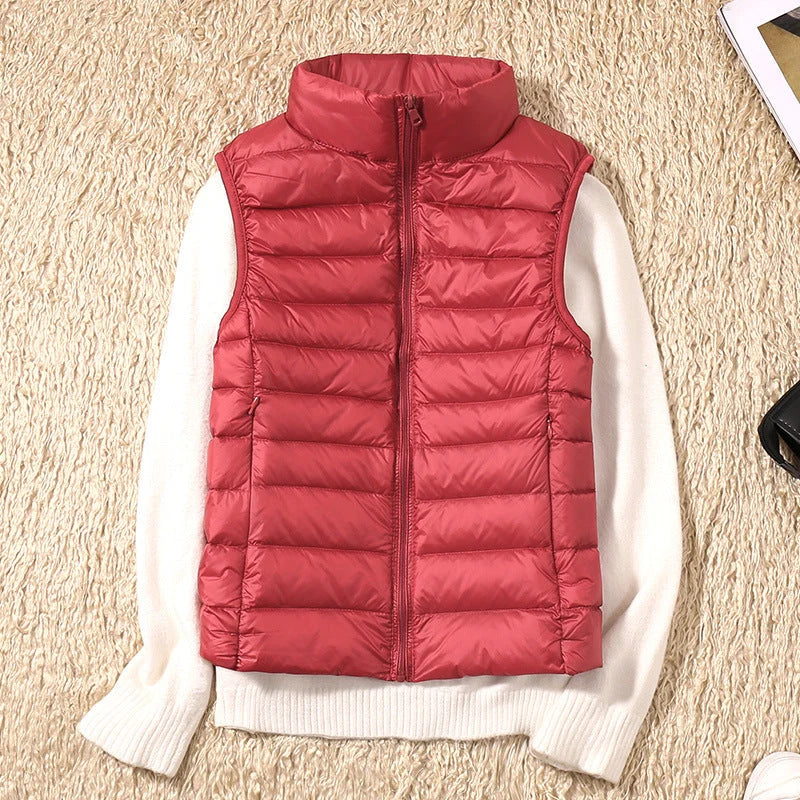 Lightweight Padded Gilet with Stand Collar 4