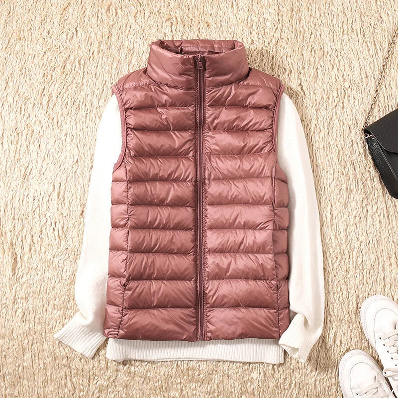 Lightweight Padded Gilet with Stand Collar 0