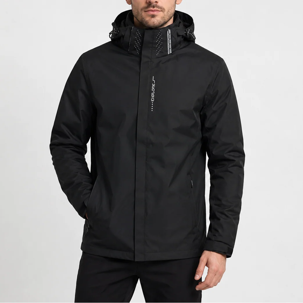 Lightweight Waterproof Hooded Rain Jacket for Outdoor Use 0