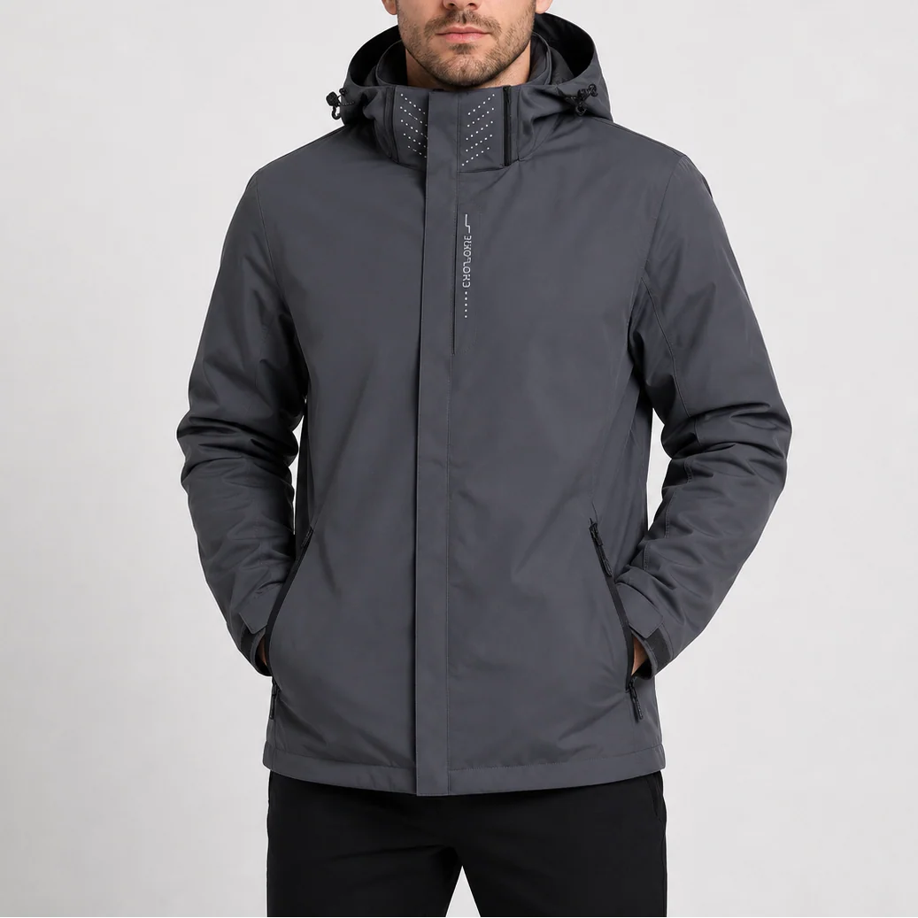 Lightweight Waterproof Hooded Rain Jacket for Outdoor Use 2