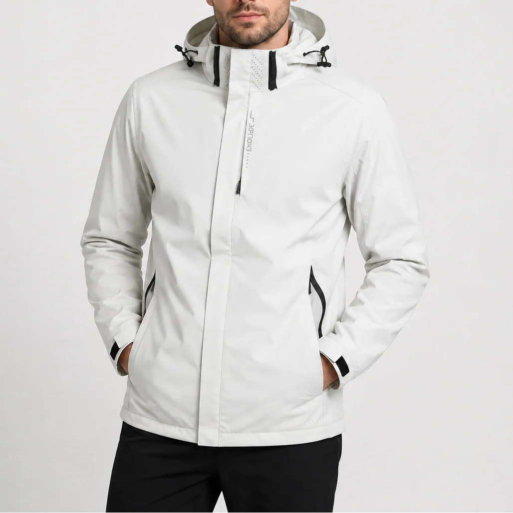 Lightweight Waterproof Hooded Rain Jacket for Outdoor Use 3