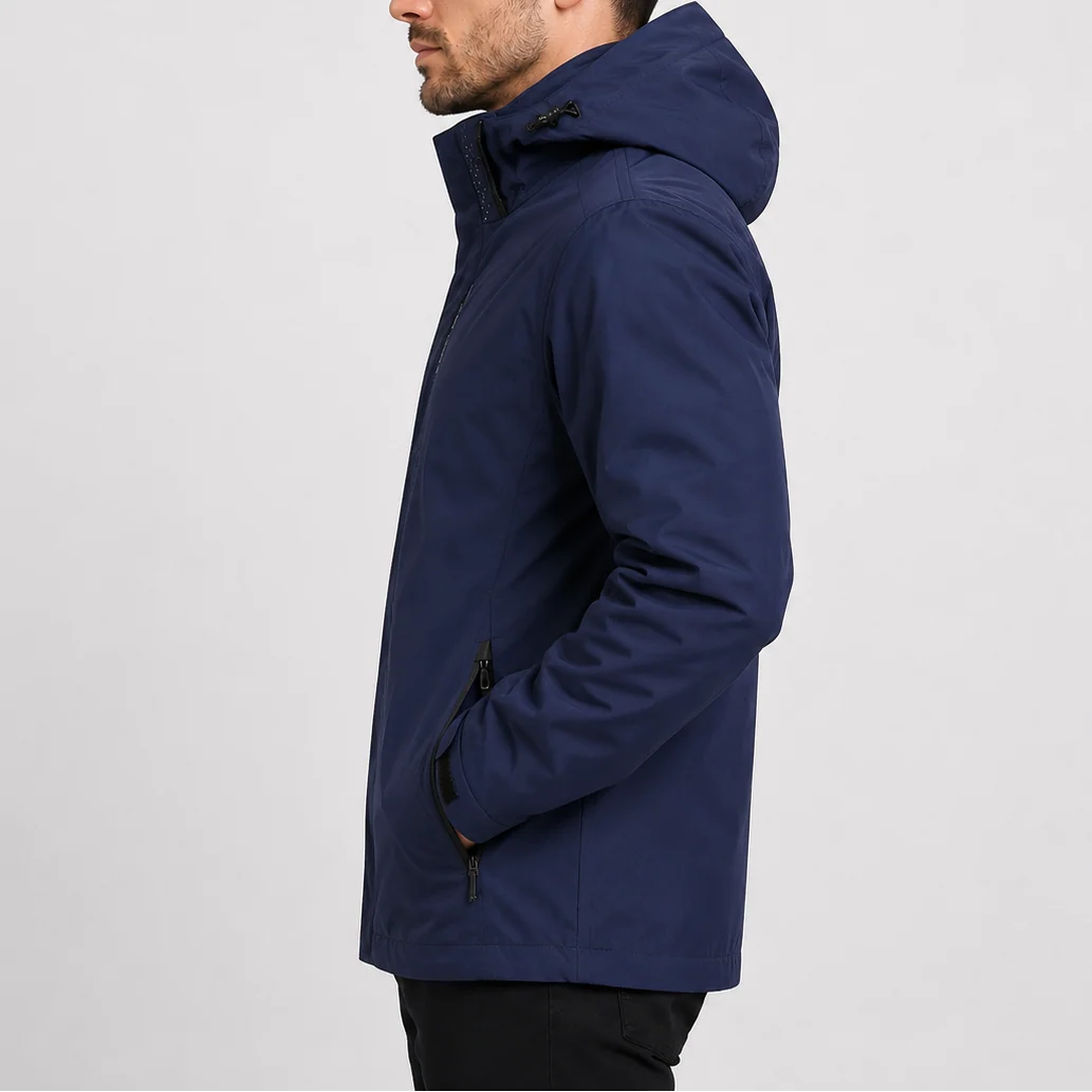 Lightweight Waterproof Hooded Rain Jacket for Outdoor Use 4