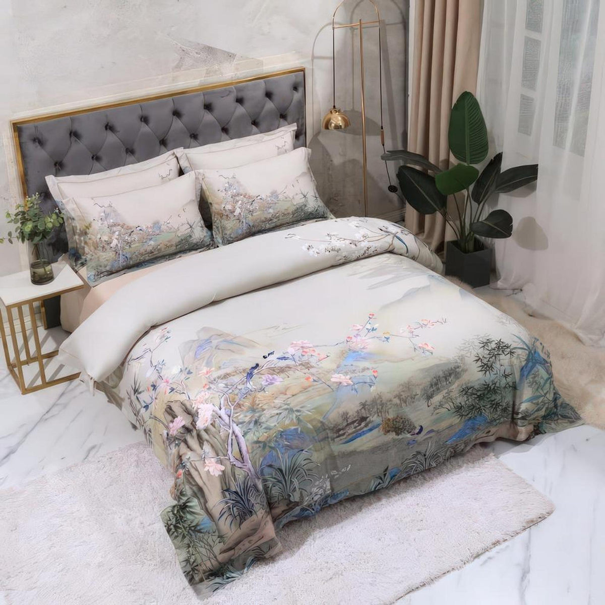 Luxury 600 TC 100% Egyptian Cotton Duvet Cover Set-Duvet Covers-Glompi-Glompi