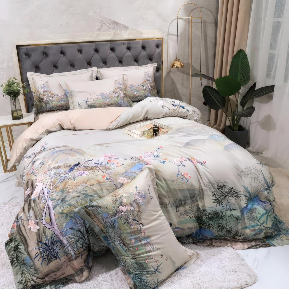 Luxury 600 TC 100% Egyptian Cotton Duvet Cover Set-Duvet Covers-Glompi-Glompi