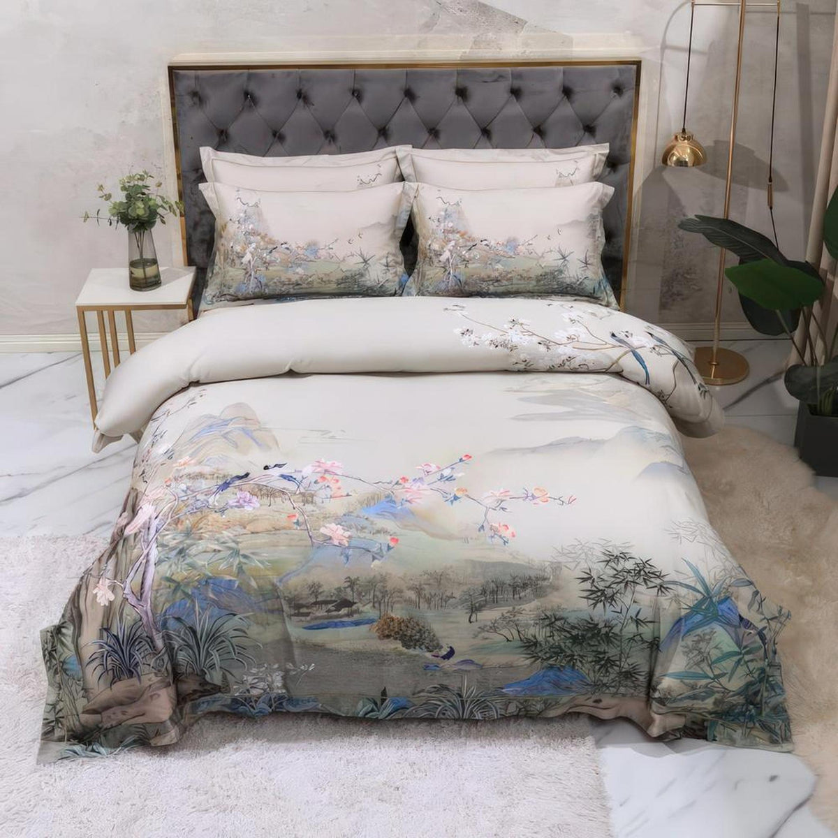 Luxury 600 TC 100% Egyptian Cotton Duvet Cover Set-Duvet Covers-Glompi-Glompi