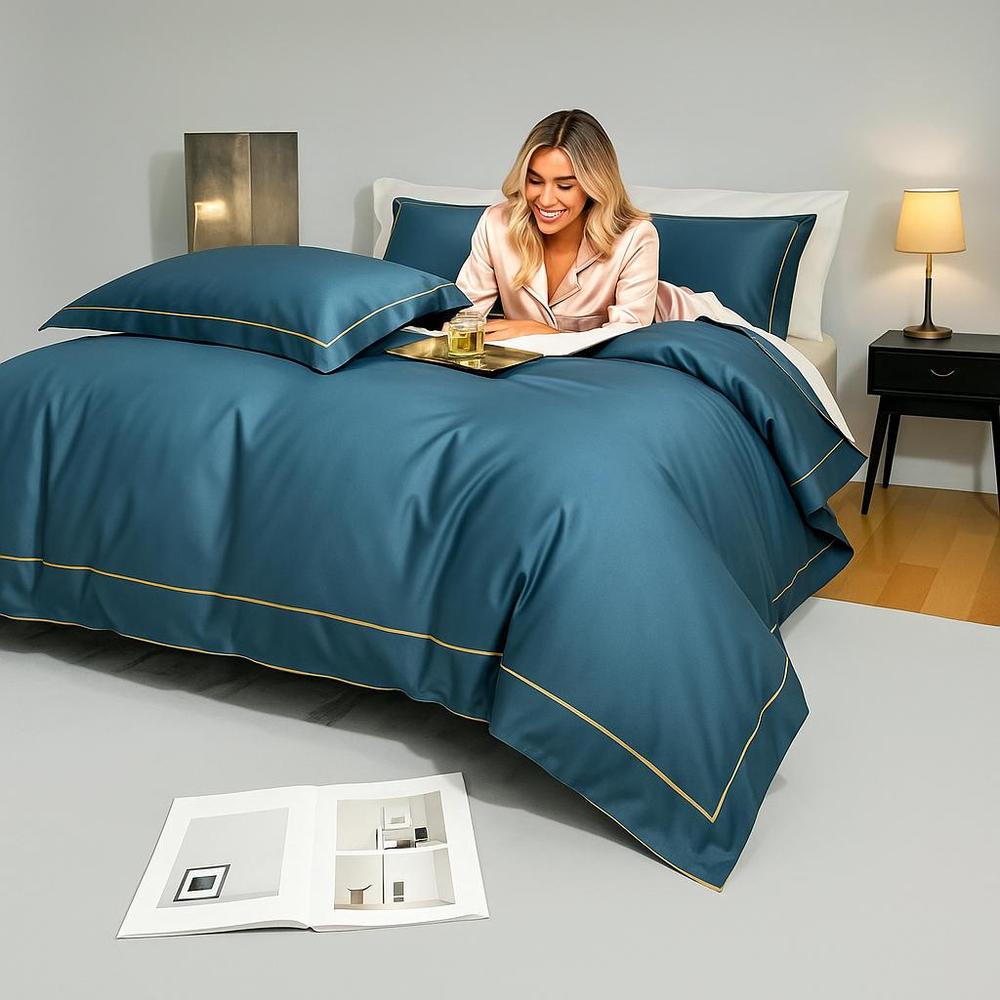 Luxury Egyptian Cotton Bedding Set with Duvet Cover & Pillowcases