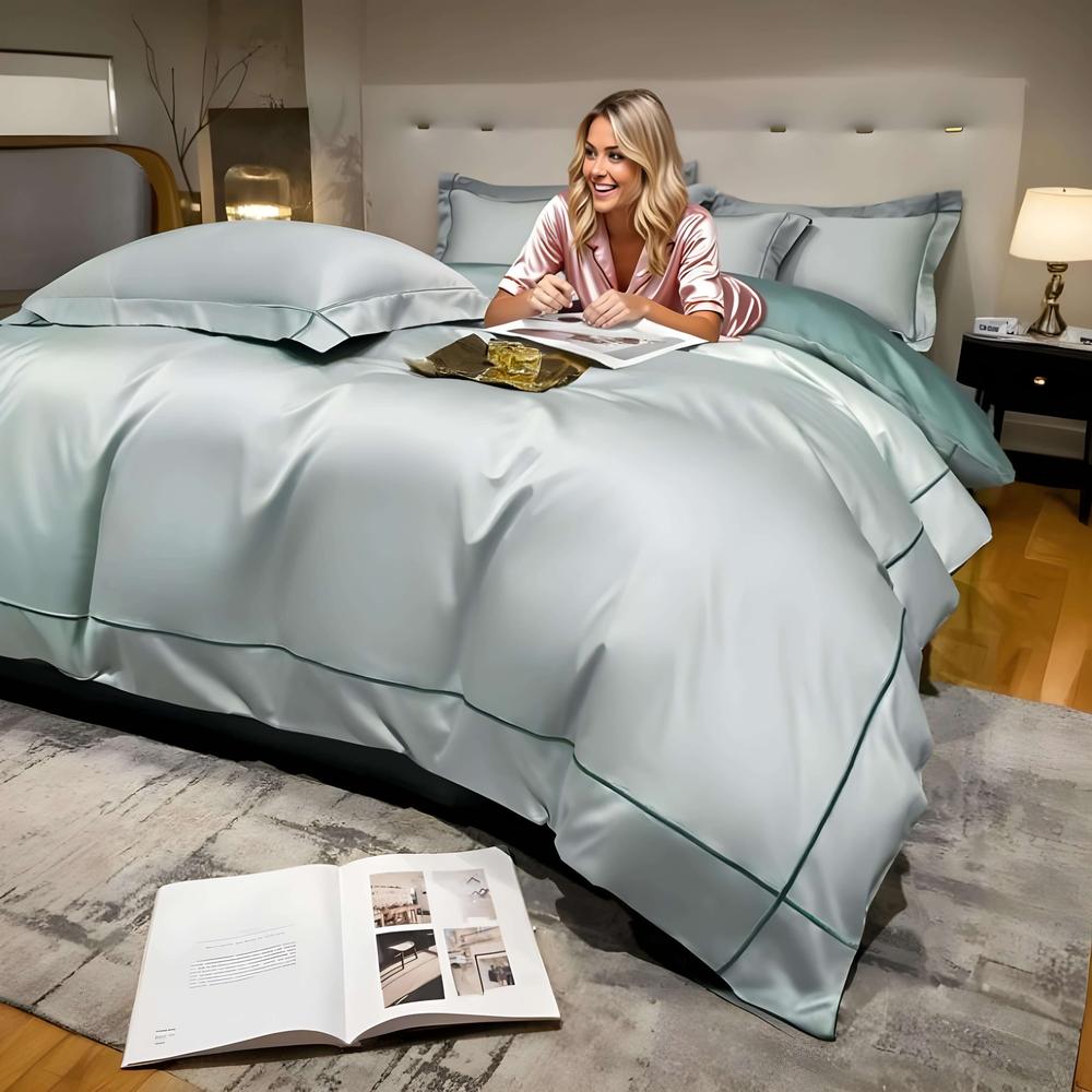 Luxury Egyptian Cotton Bedding Set with Duvet Cover & Pillowcases