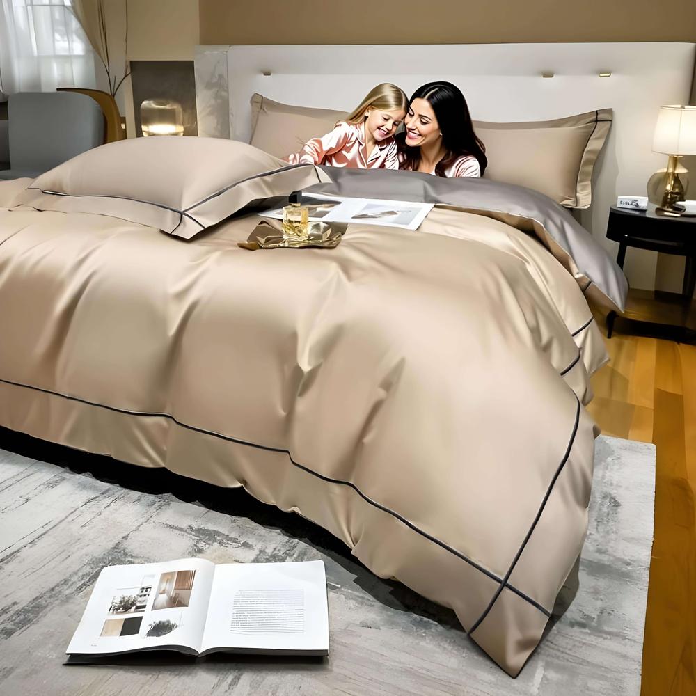 Luxury Egyptian Cotton Bedding Set with Duvet Cover & Pillowcases