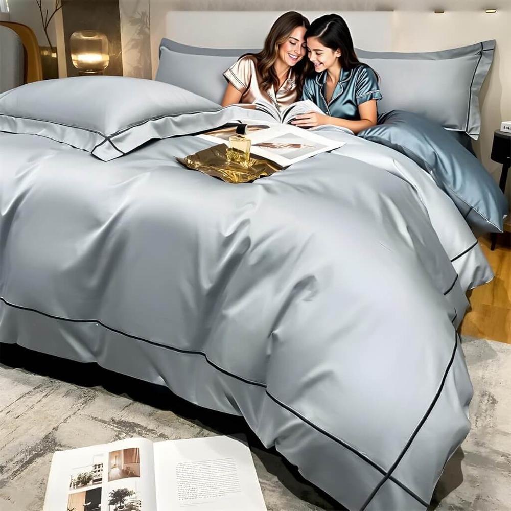 Luxury Egyptian Cotton Bedding Set with Duvet Cover & Pillowcases