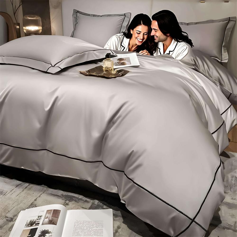 Luxury Egyptian Cotton Bedding Set with Duvet Cover & Pillowcases