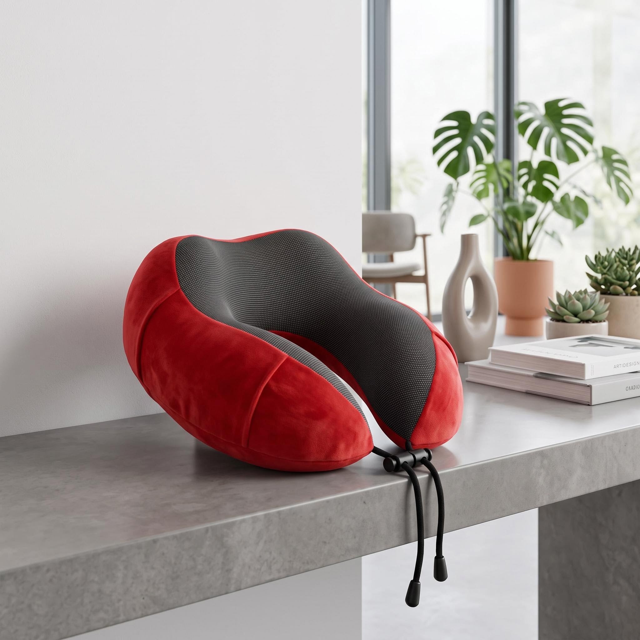 Memory Foam Travel Neck Pillow for Comfort on the Go