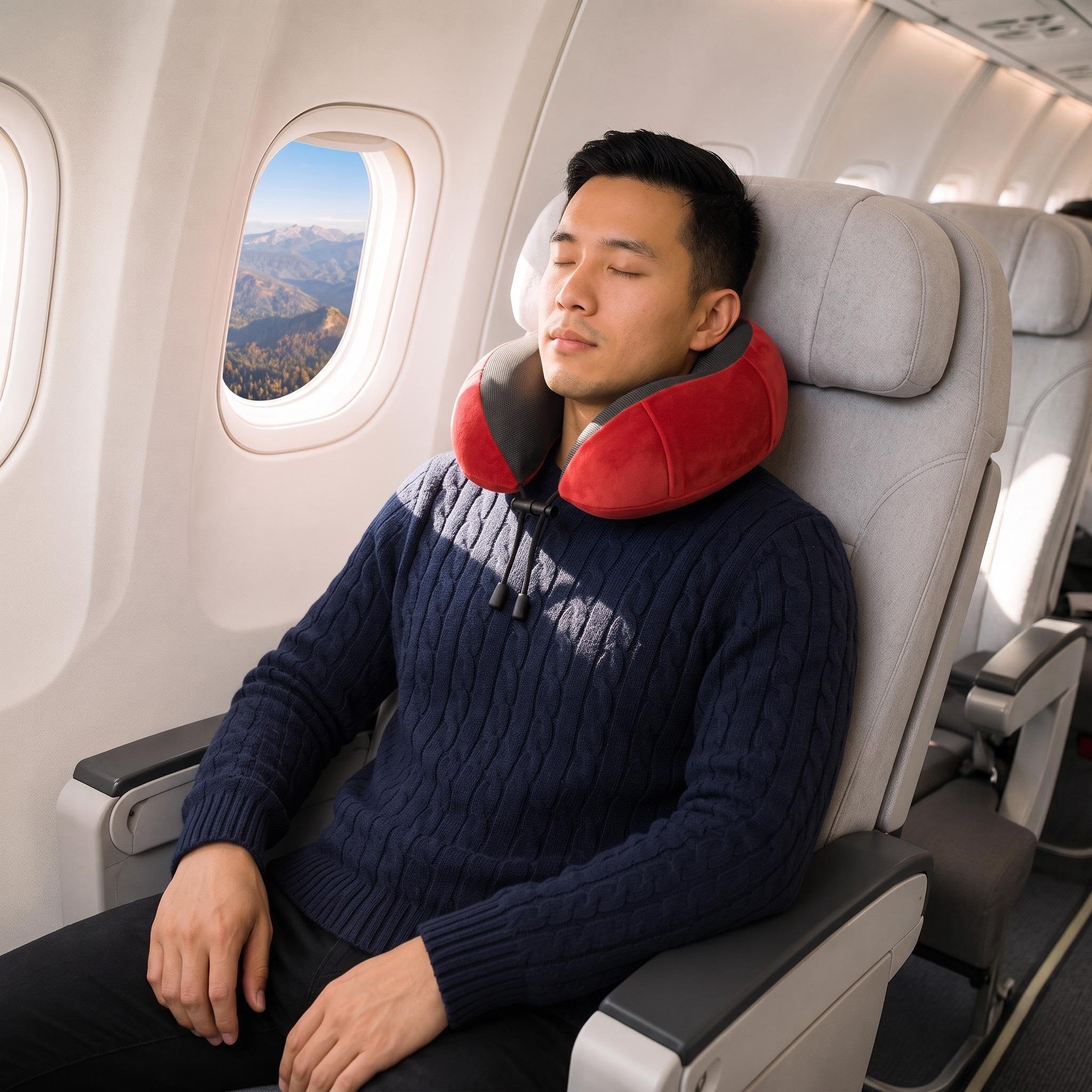 Memory Foam Travel Neck Pillow for Comfort on the Go