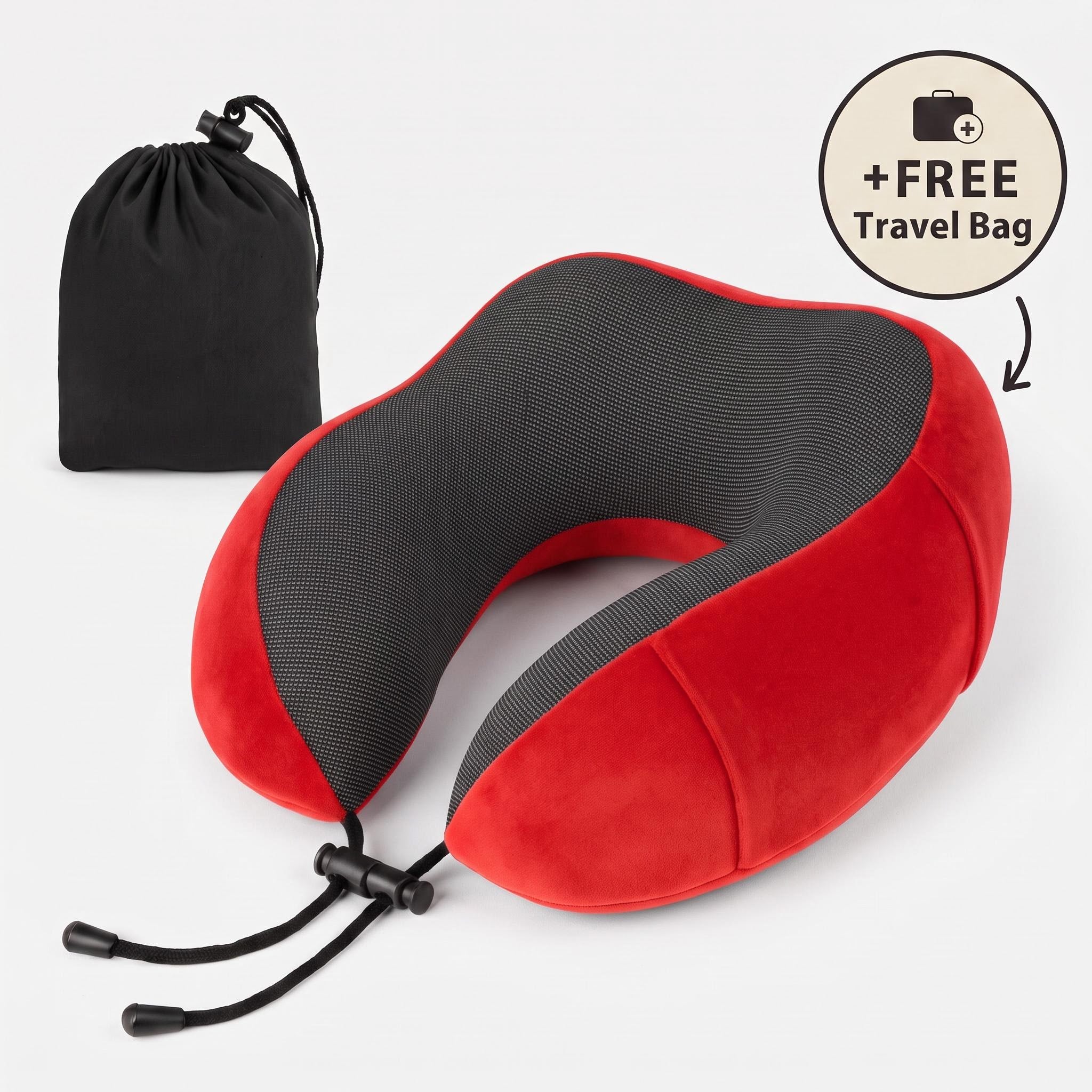 Memory Foam Travel Neck Pillow for Comfort on the Go