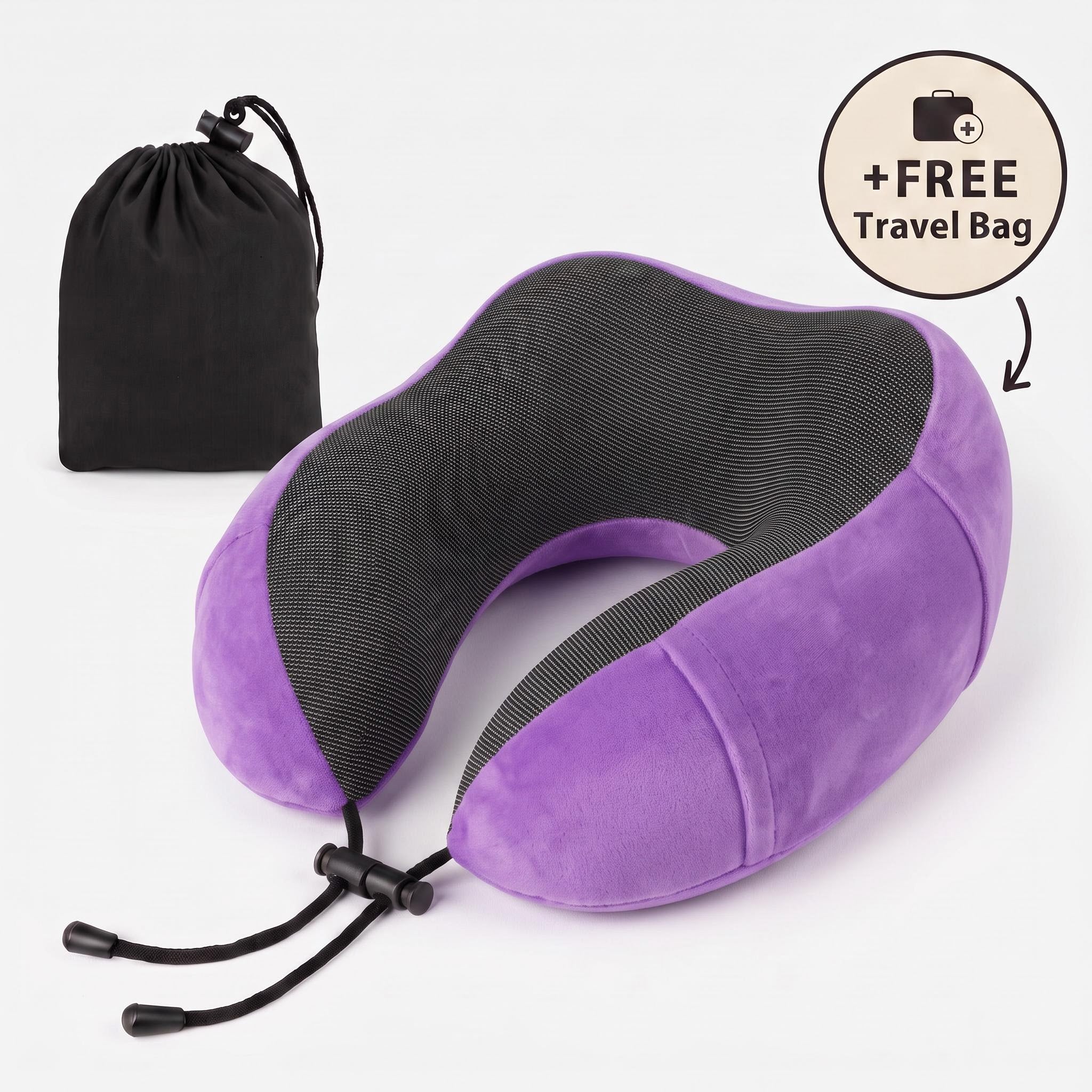Memory Foam Travel Neck Pillow for Comfort on the Go