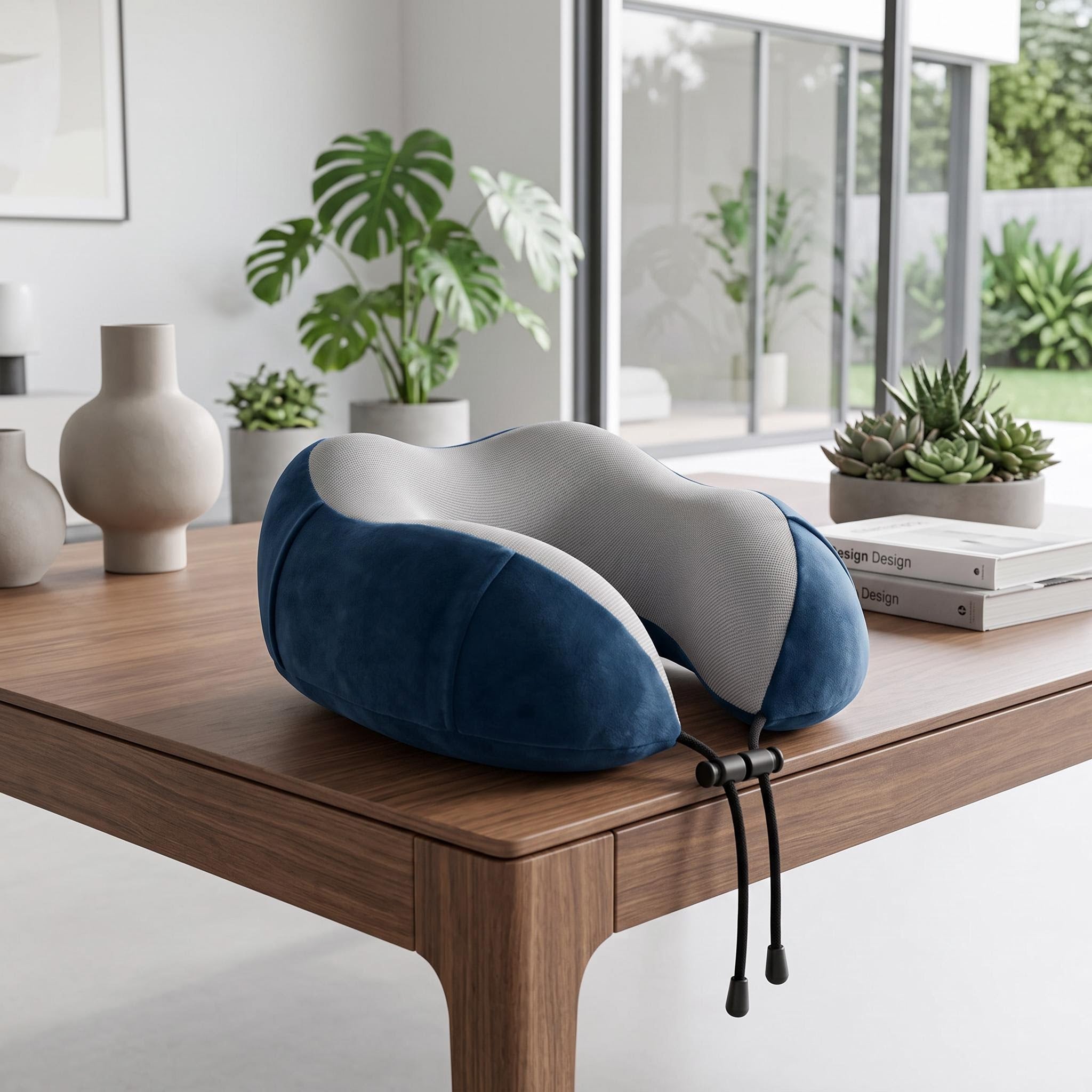 Memory Foam Travel Neck Pillow for Comfort on the Go