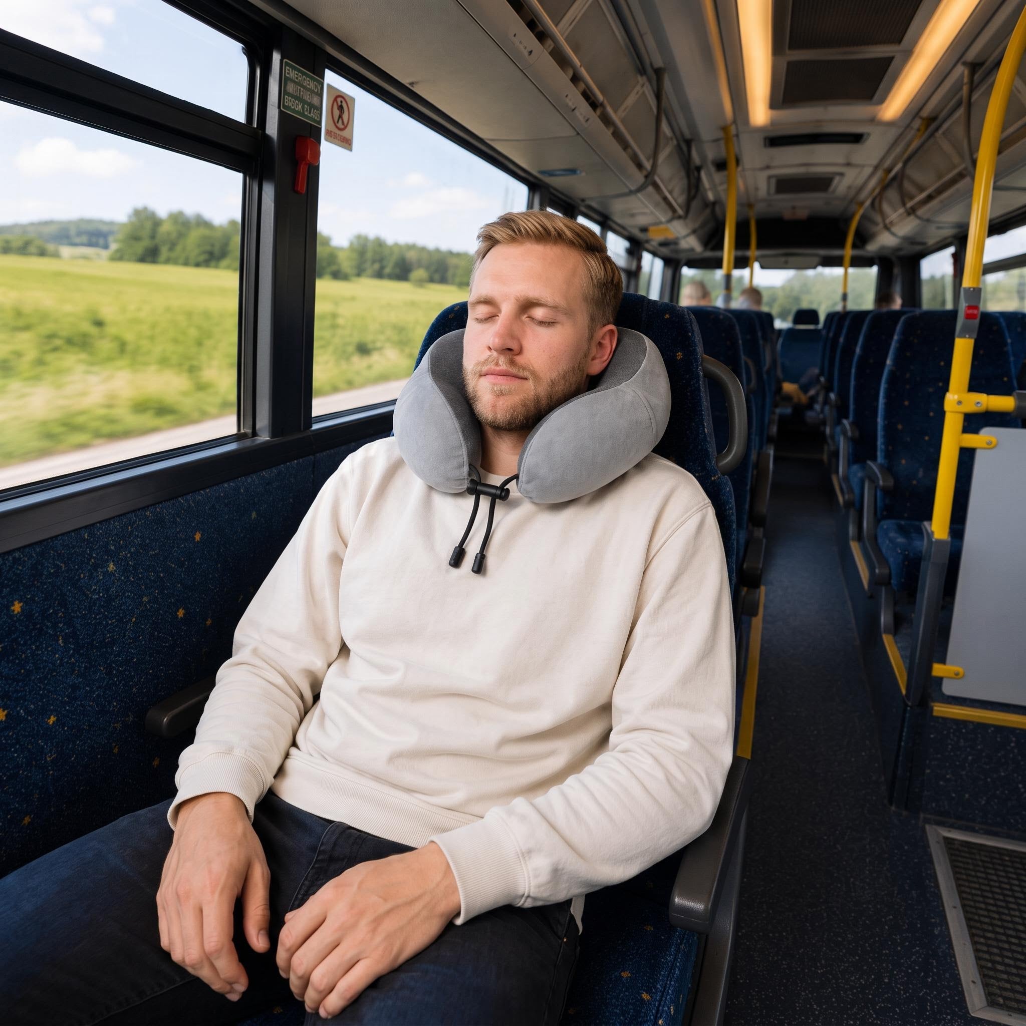 Memory Foam Travel Neck Pillow for Comfort on the Go