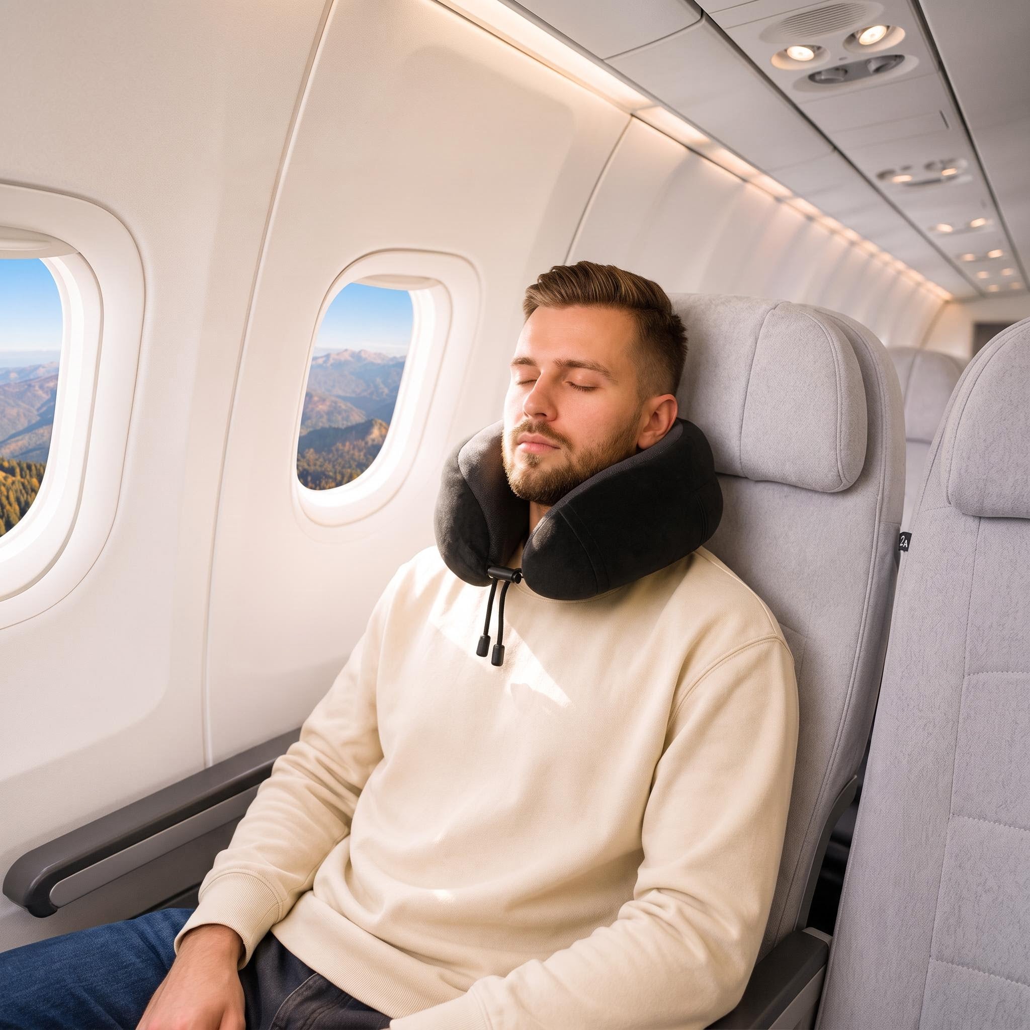 Memory Foam Travel Neck Pillow for Comfort on the Go