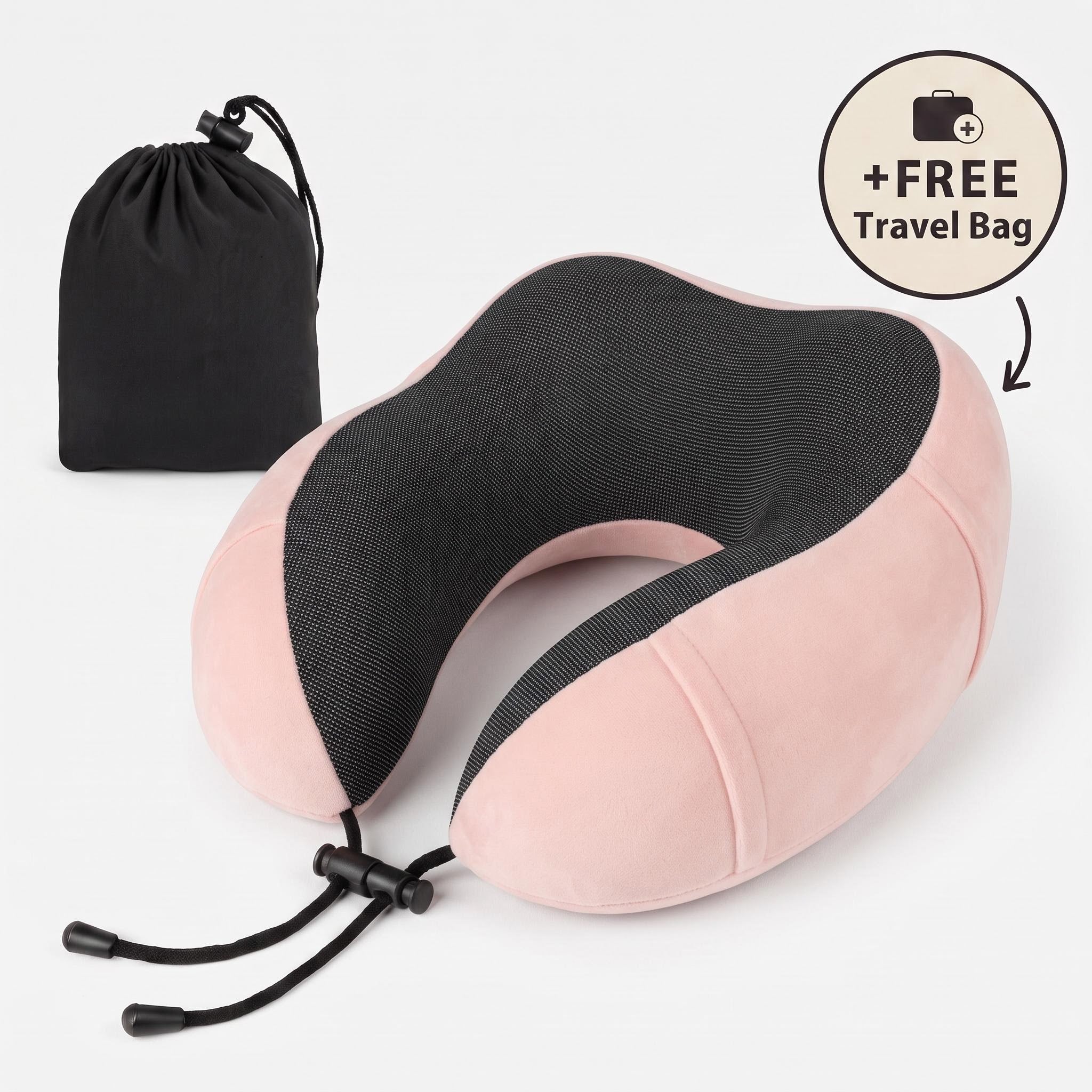 Memory Foam Travel Neck Pillow for Comfort on the Go