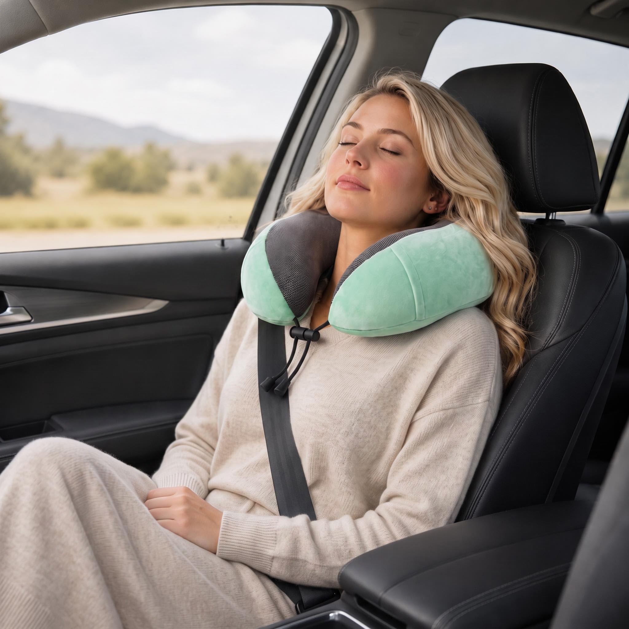 Memory Foam Travel Neck Pillow for Comfort on the Go