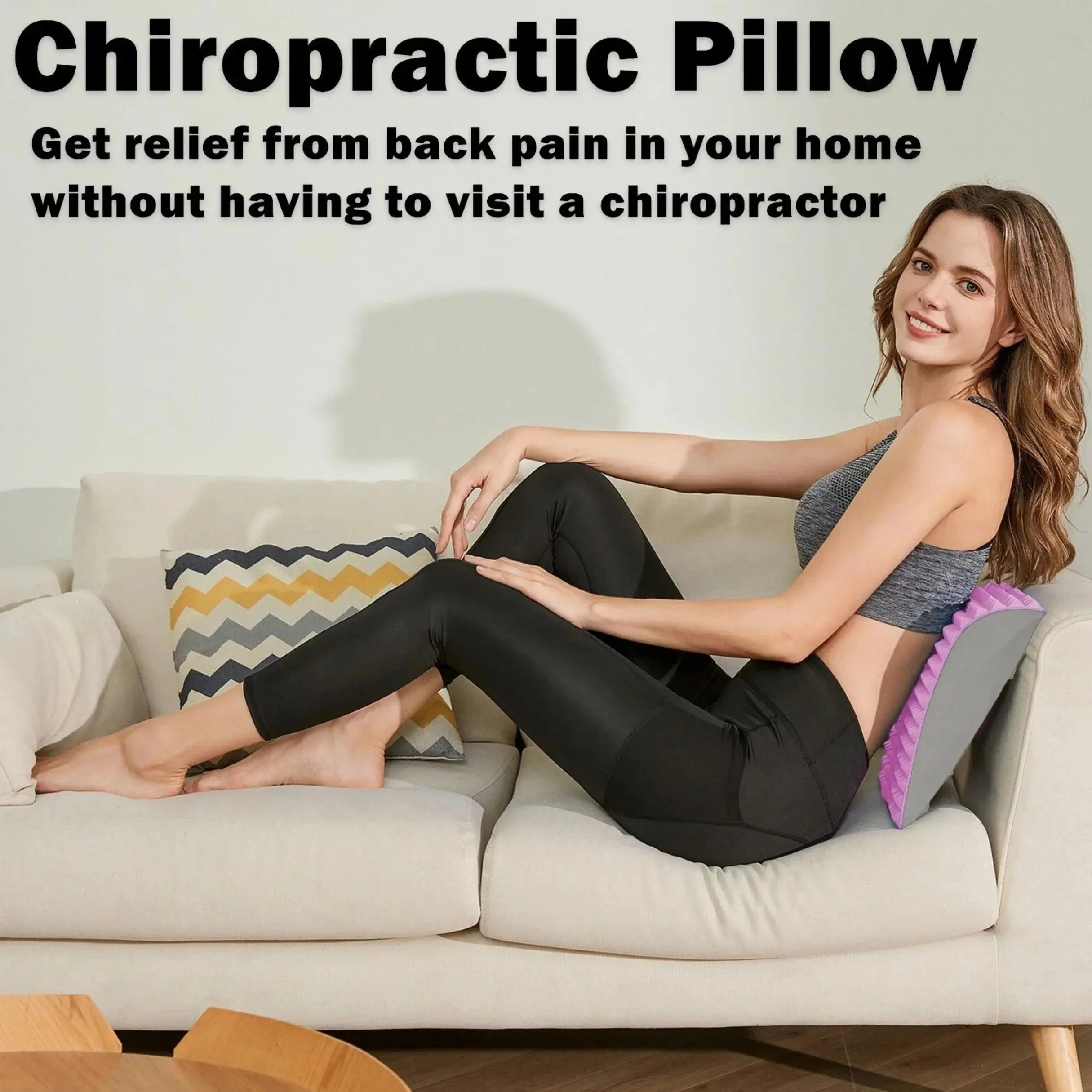 Ergonomic Back Stretcher & Neck Support Pillow