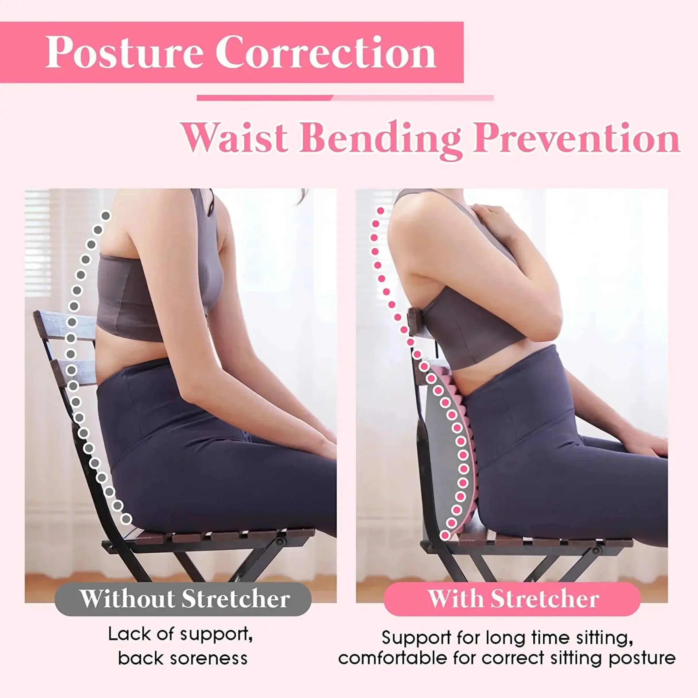 Ergonomic Back Stretcher & Neck Support Pillow