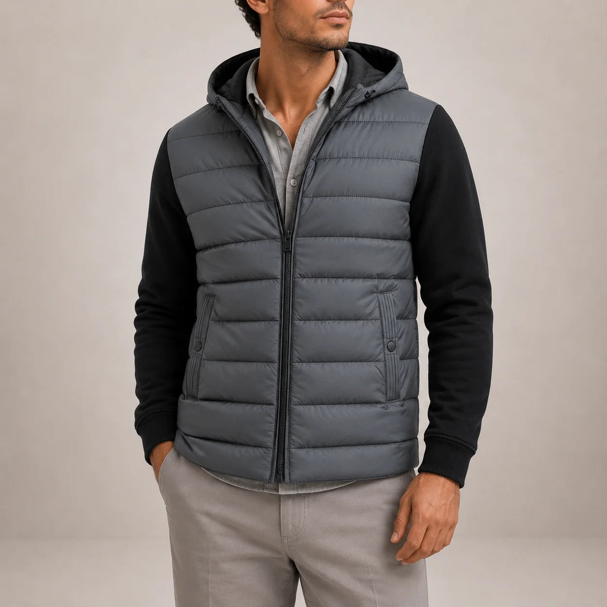 Men's Lightweight Hooded Puffer Jacket for Everyday Wear 2