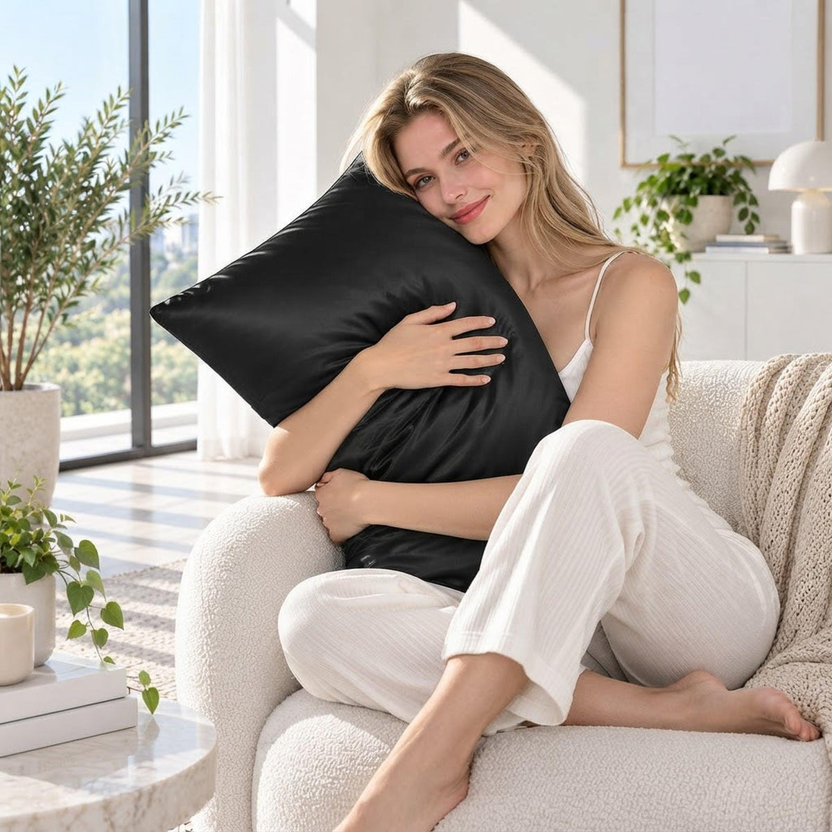 Mulberry Silk Pillowcase Set with Envelope Closure-Pillowcases-Glompi-Black-Toddler-Glompi