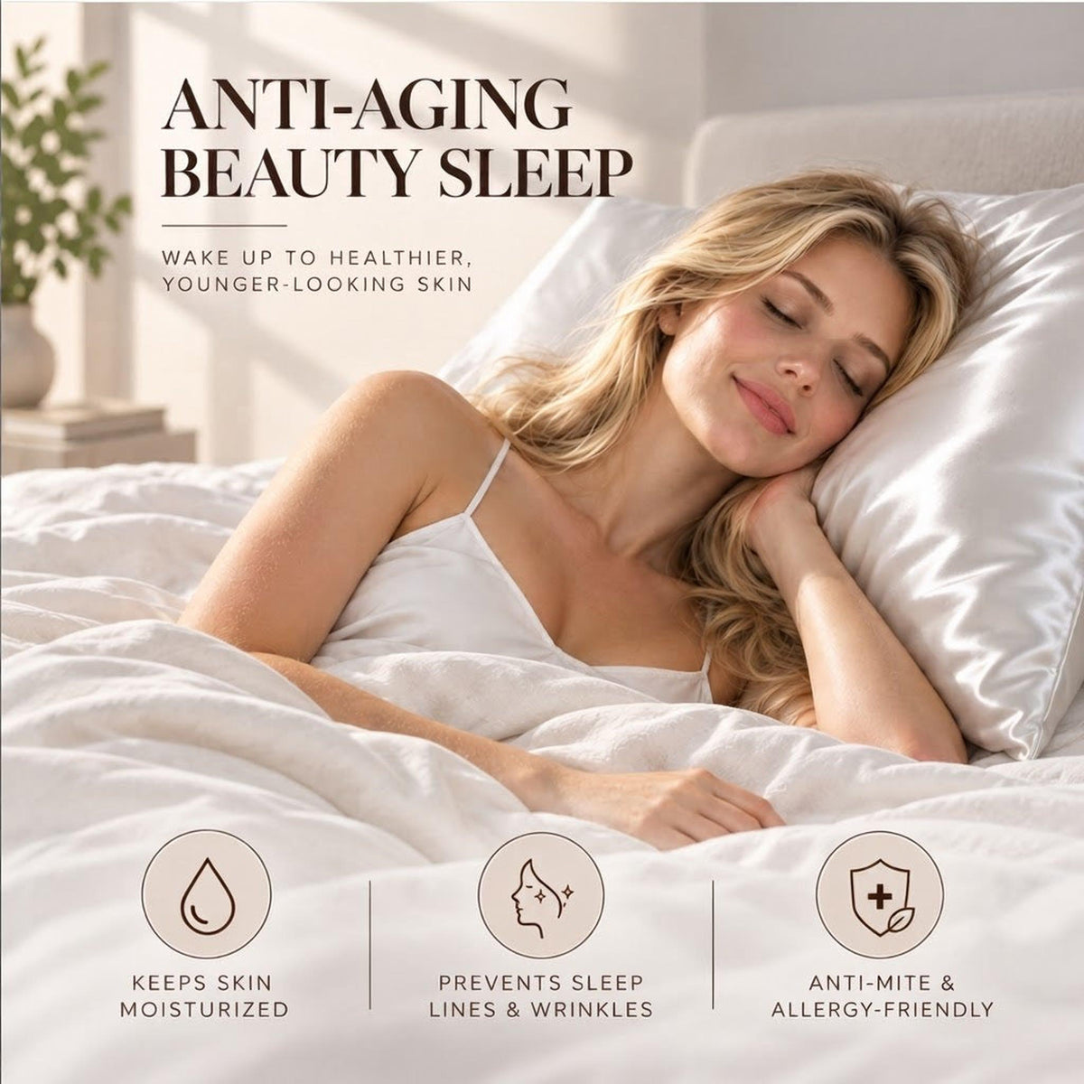 Mulberry Silk Pillowcase with Hidden Zipper Closure-Pillowcases-Glompi-Glompi