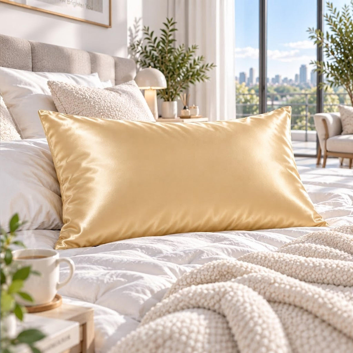 Mulberry Silk Pillowcase with Hidden Zipper Closure-Pillowcases-Glompi-Glompi