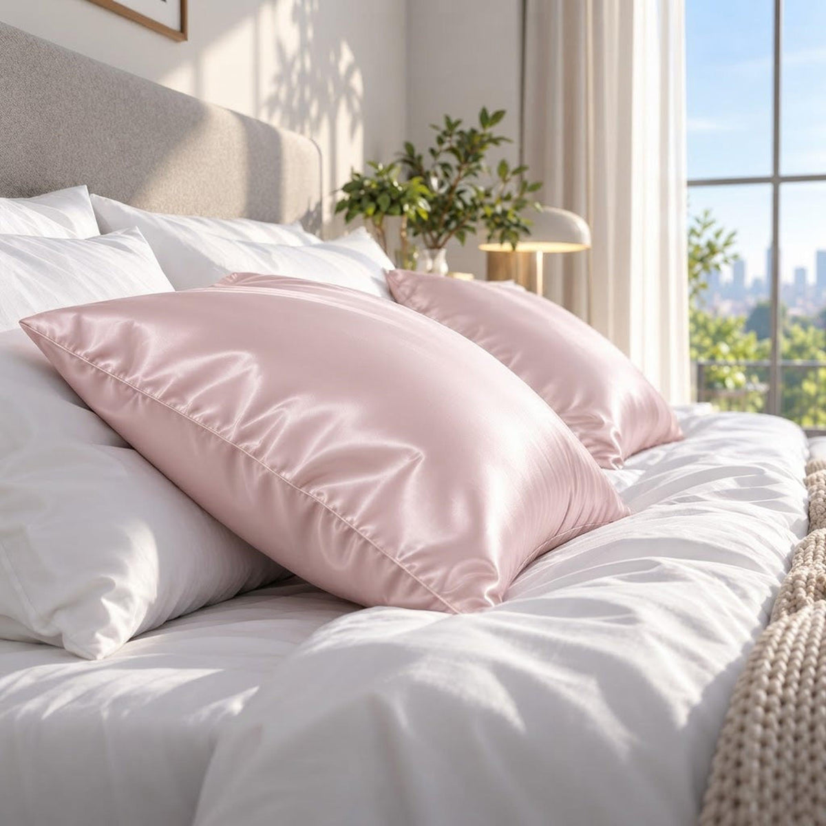 Mulberry Silk Pillowcase with Hidden Zipper Closure-Pillowcases-Glompi-Glompi
