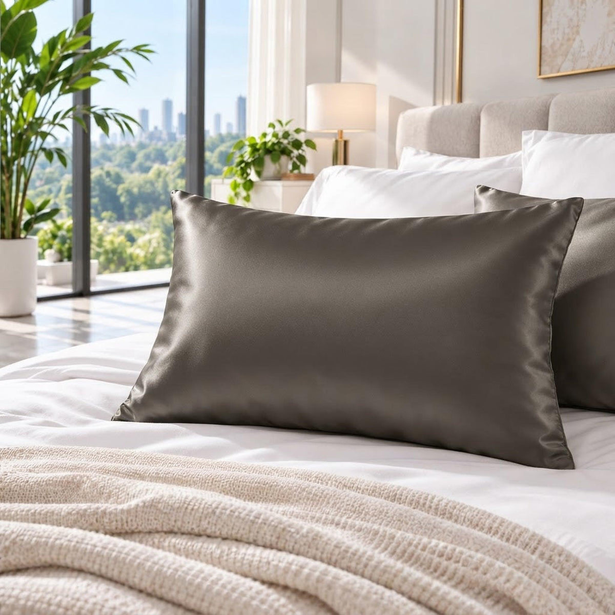 Mulberry Silk Pillowcase with Hidden Zipper Closure-Pillowcases-Glompi-Glompi